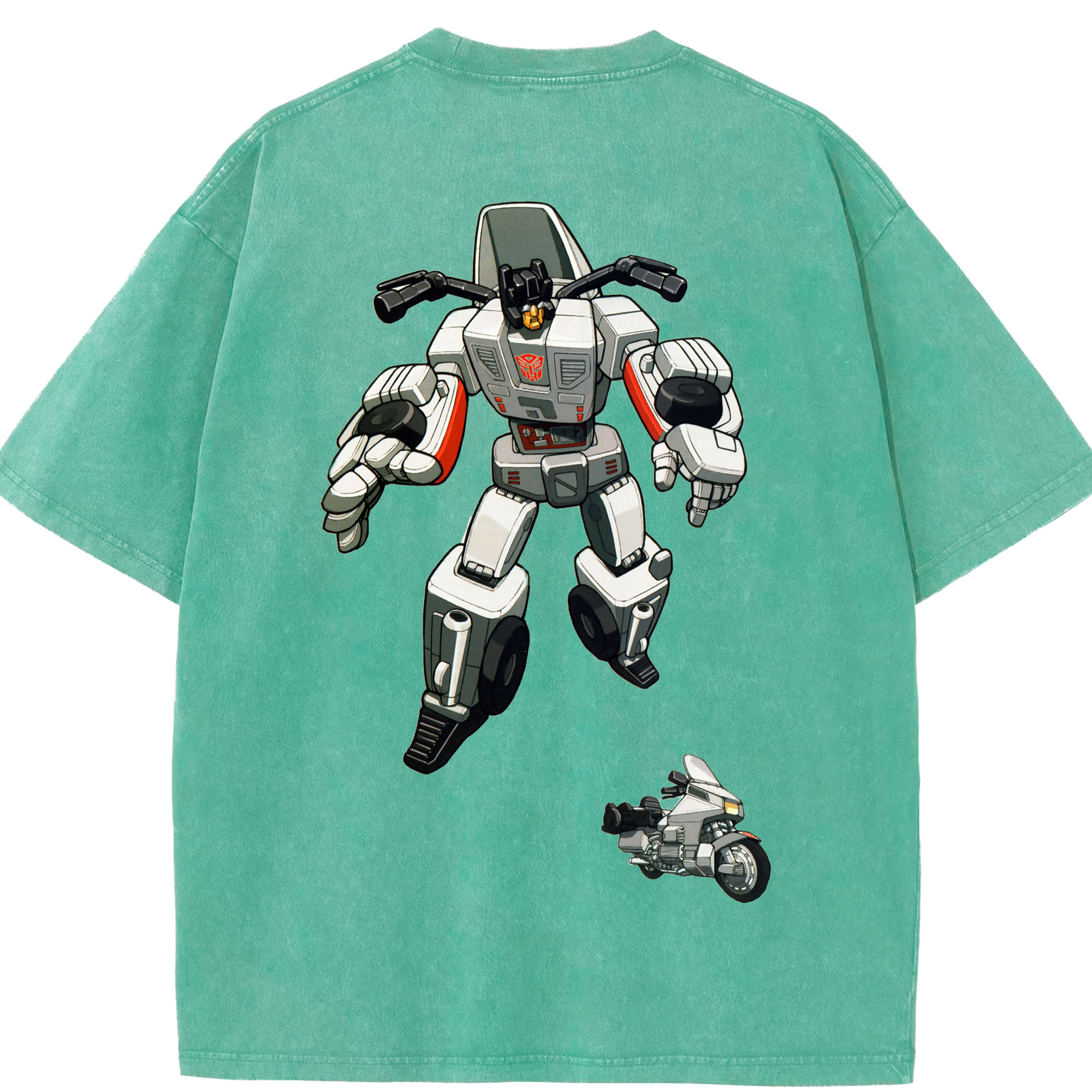 （画像用）  綿100% ヴィンテージ風 半袖Tシャツ（背面プリント）